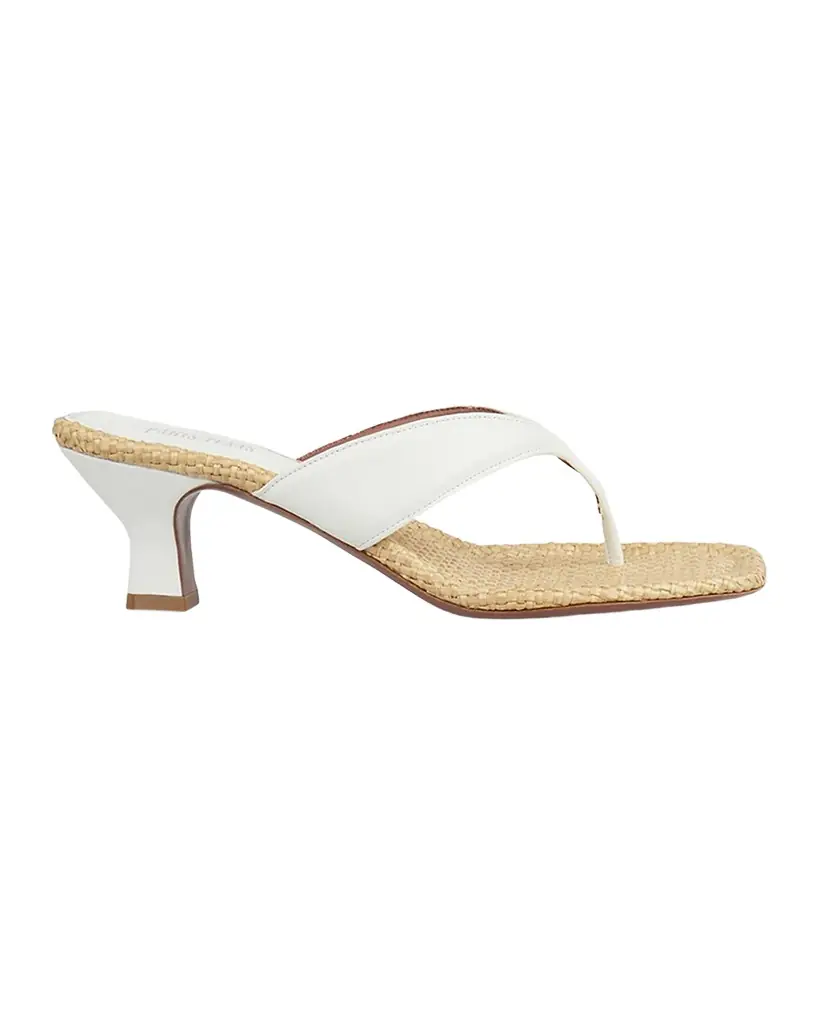 Paris Texas 55mm Portofino Leather Thong Mule Sandals