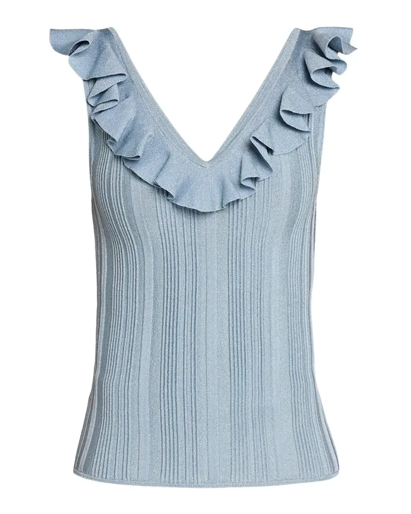 Zimmermann Aster Metallic Frill Top