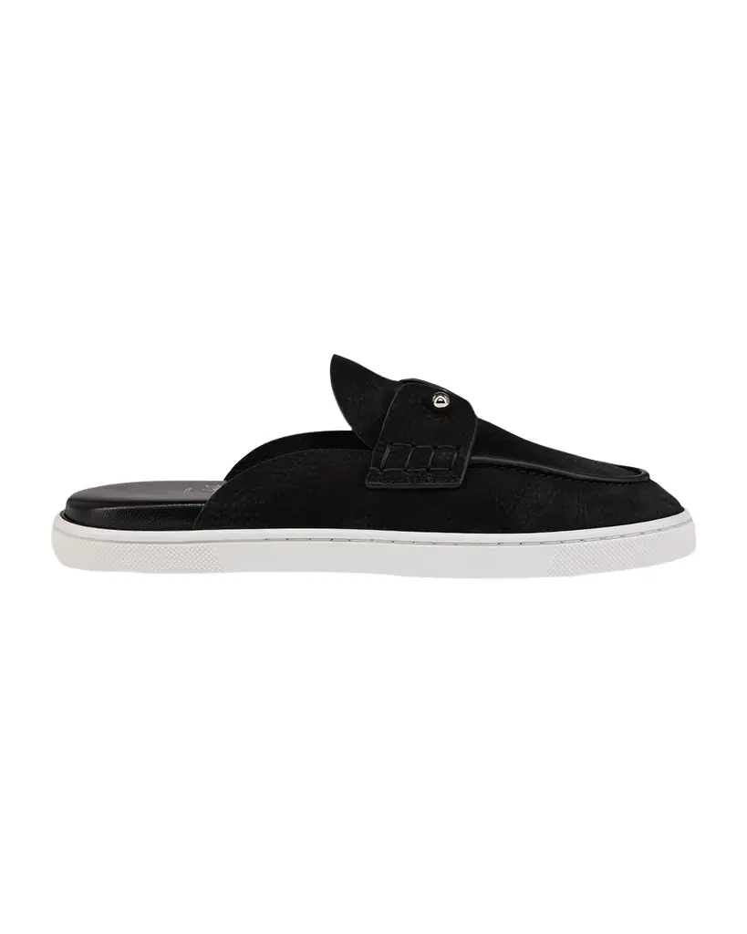 Christian Louboutin Chanme Donna Leather Boat Shoe Mules - Women's Shoes