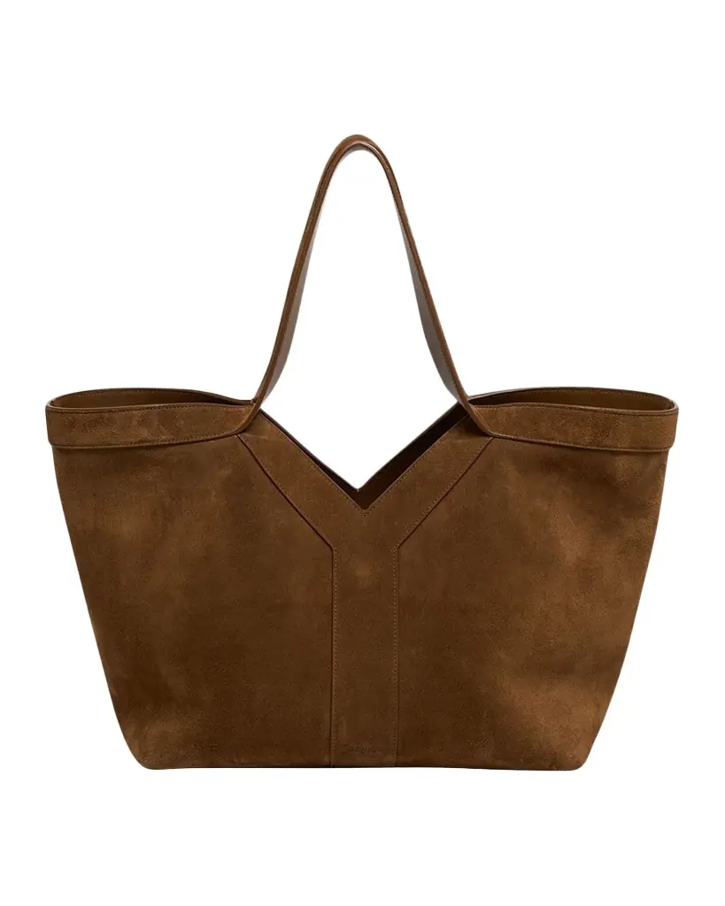 Saint Laurent Y Medium Tote Bag in Suede