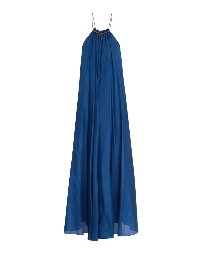 Zimmermann Aster Gathered Bead Maxi Dress