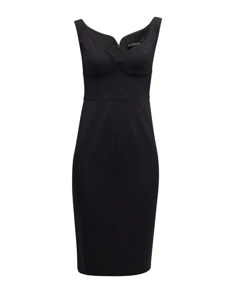 black halo ruched dress Black Halo Ruched Asymmetrical Dress