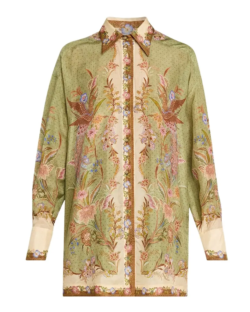 Zimmermann Indra Relaxed Silk Shirt