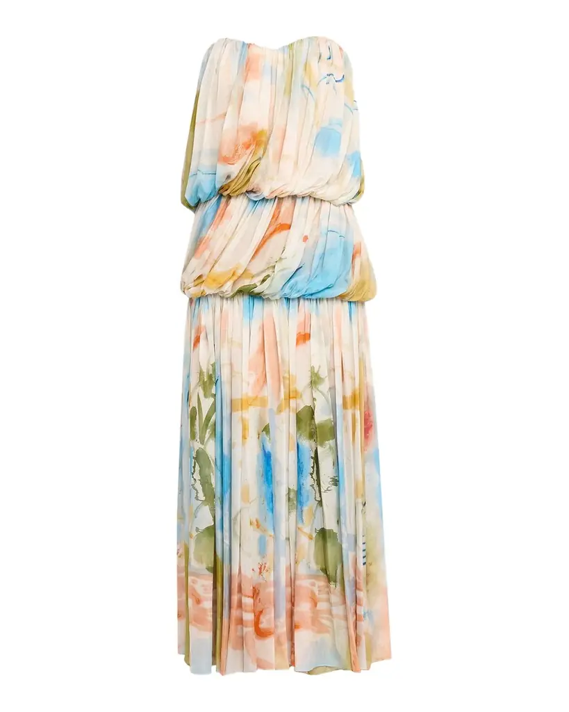 Ulla Johnson x Helen Frankenthaler Reverie Strapless Silk Gown