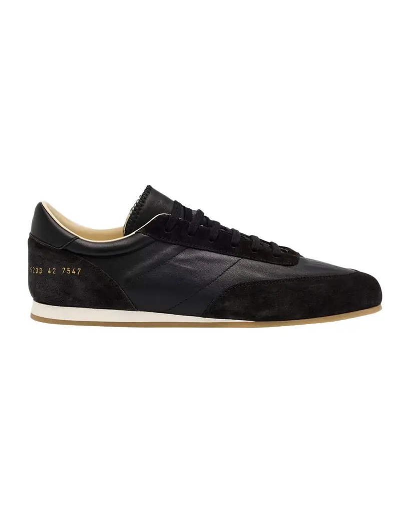 Common Projects Men 's Leather and Suede Runner Sneakers