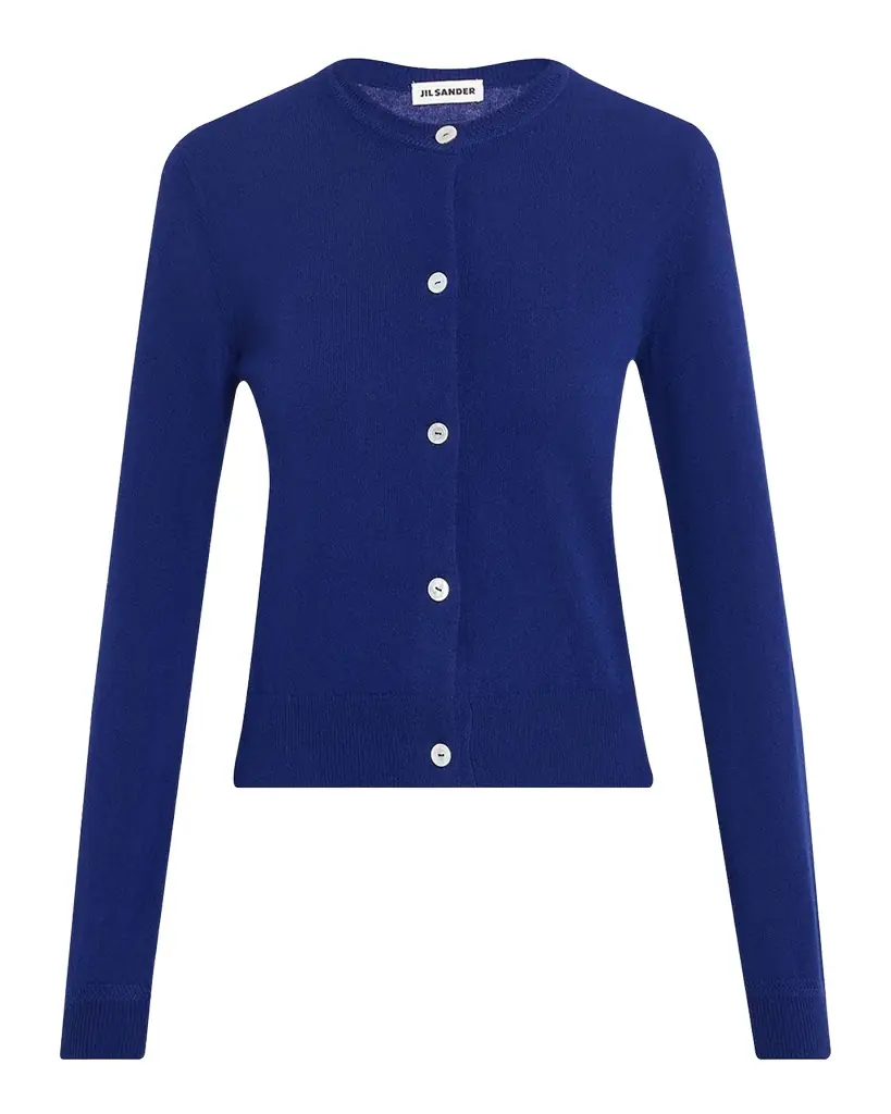 Jil Sander Wool Crewneck Cardigan