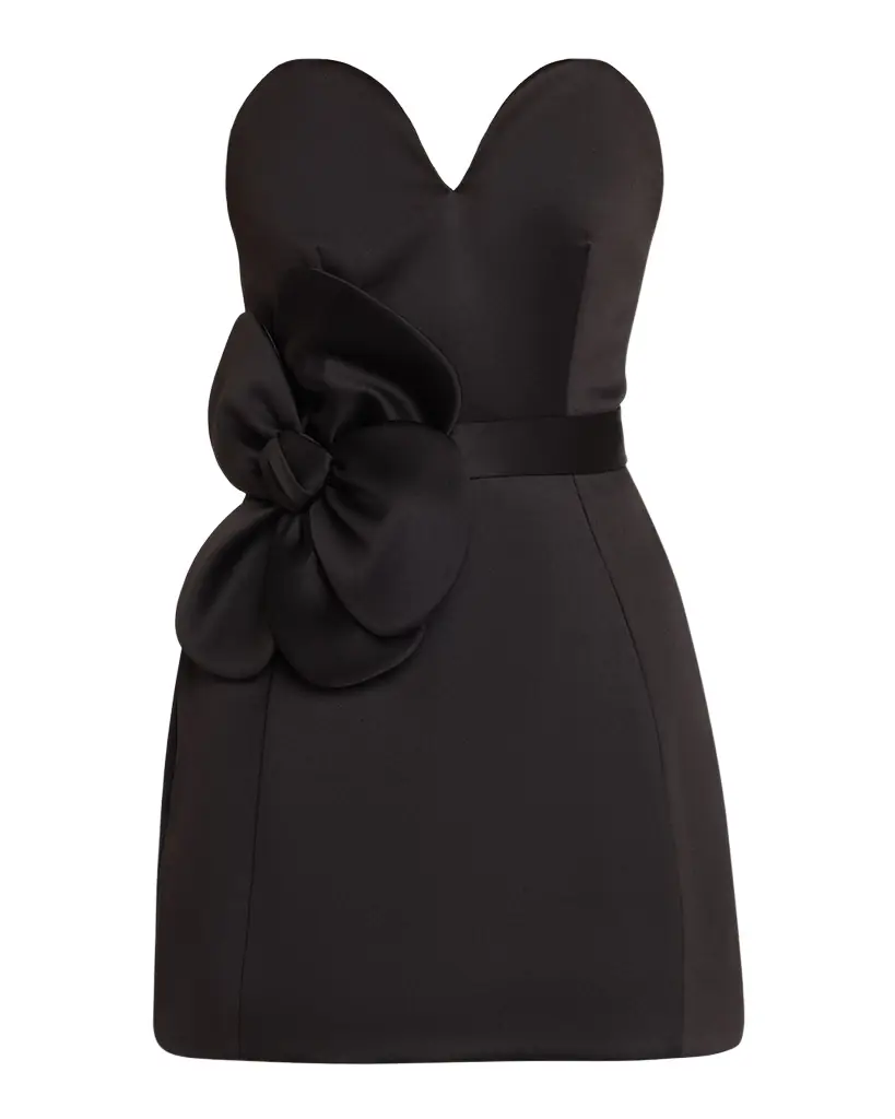 Marc Jacobs Satin Daisy Belted Dress