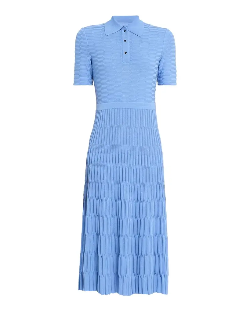 Misook Knit A-Line Midi Dress
