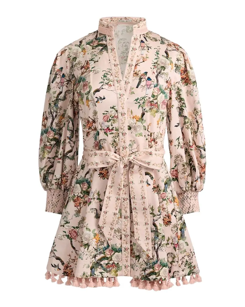 ALICE + OLIVIA Lucy Belted Mini Shirtdress