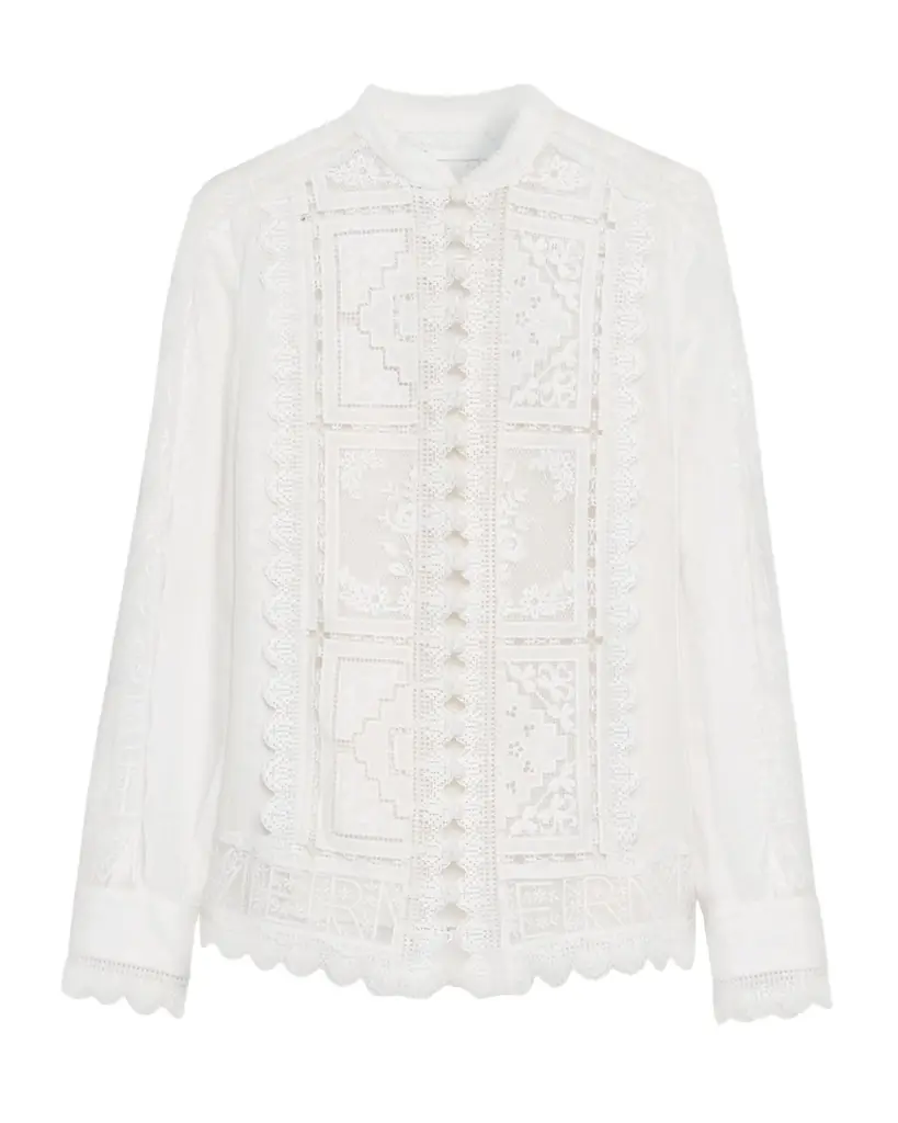 Zimmermann Aster Embroidered Blouse