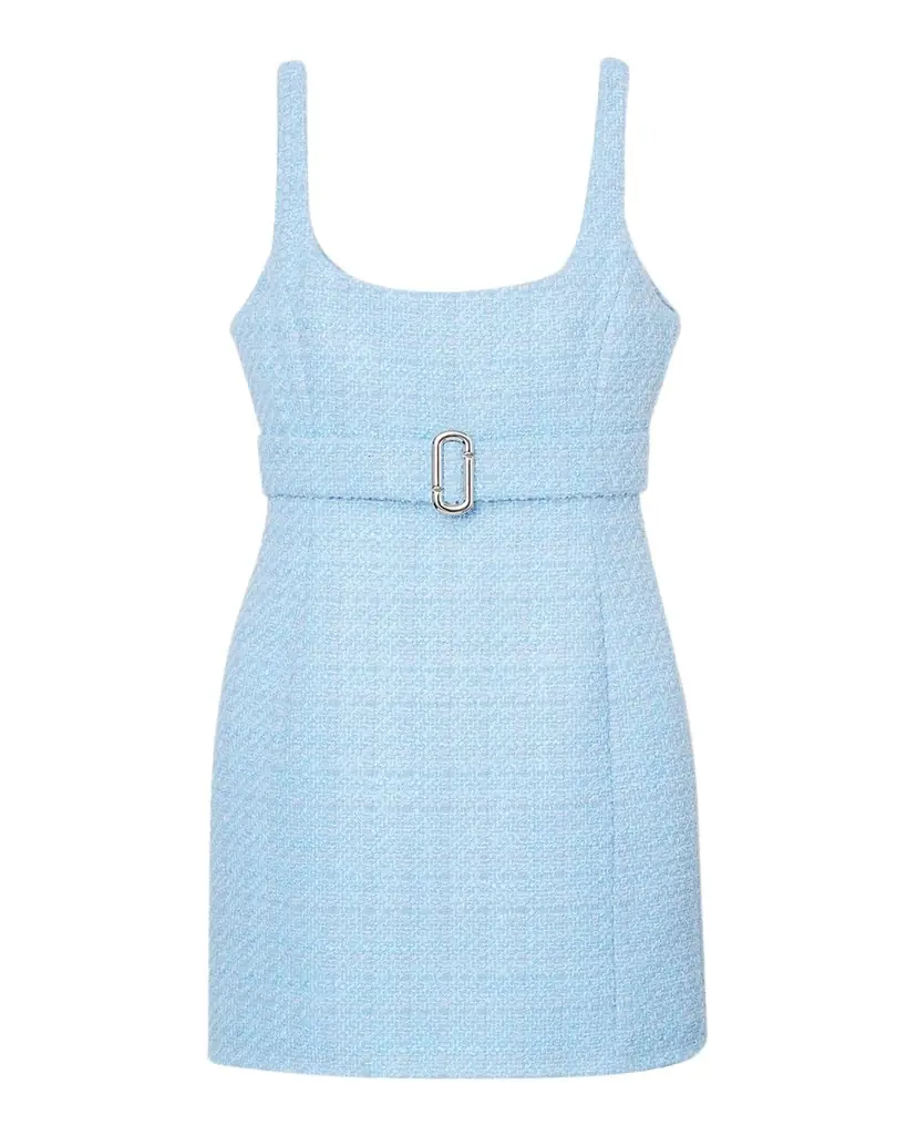 Marc Jacobs Pop J Marc Metallic Tweed Mini Dress
