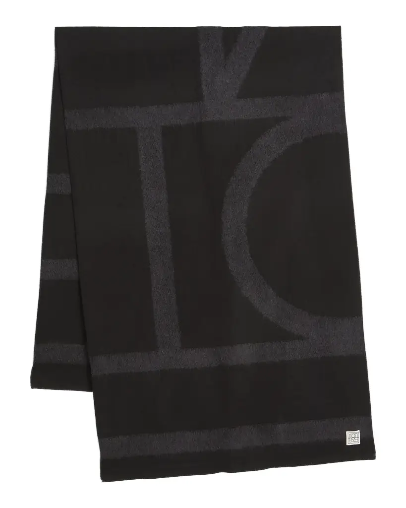 Toteme Monogram Twill Scarf