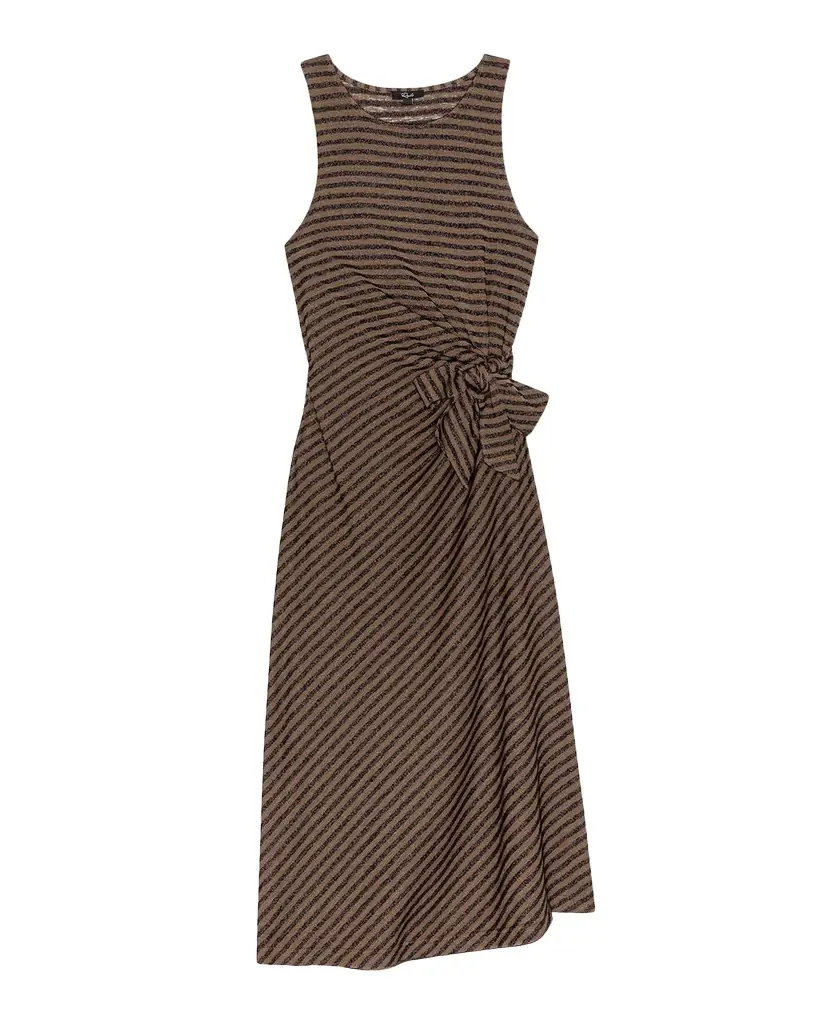 Rails Ricky Stripe Side-Tie Midi Dress