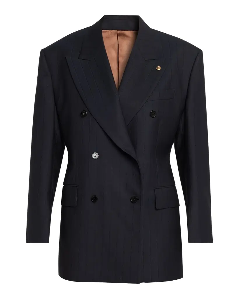 Versace Oversized Double-Breasted Blazer