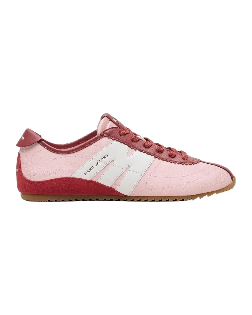 Marc Jacobs The 400 Bleecker Mixed Leather Low-Top Sneakers