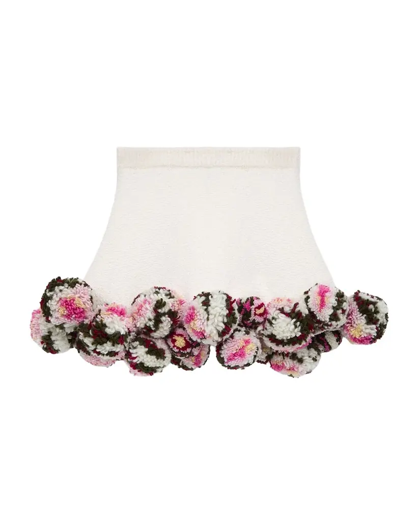 Loewe x Paula 's Ibiza Pom-Pom Boucle Mini Skirt