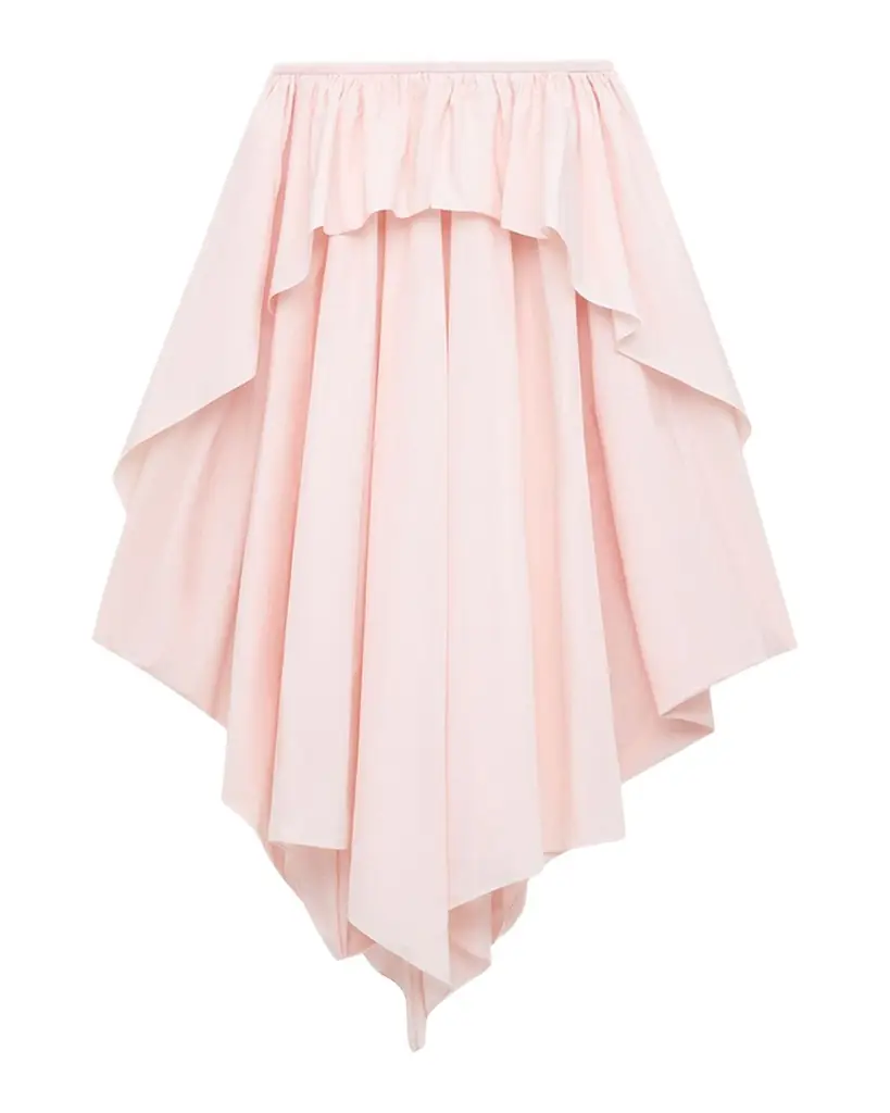 Loewe x Paula 's Ibiza Layered Ruffle Cotton Midi Skirt