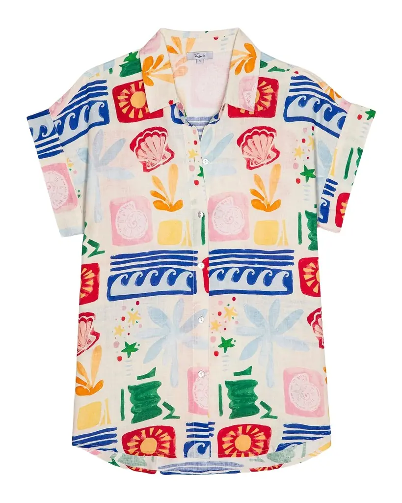 Rails Farrah Printed Linen Top