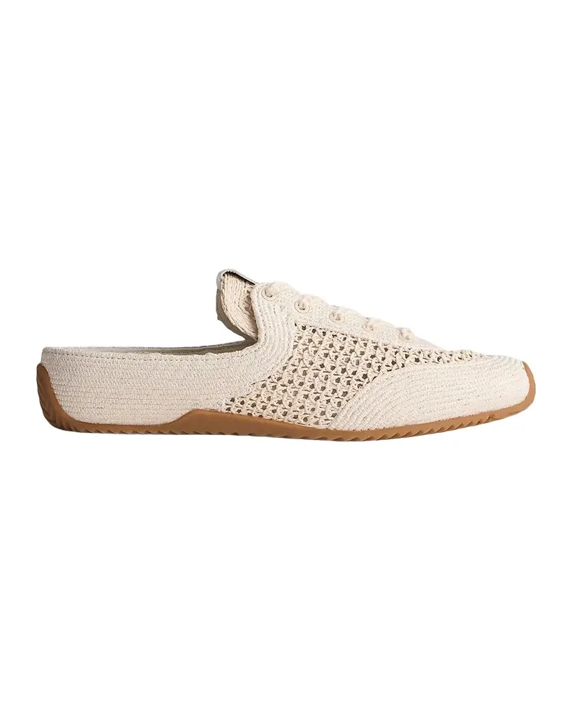 Rag & Bone Retro Runner Raffia Sneaker Mules