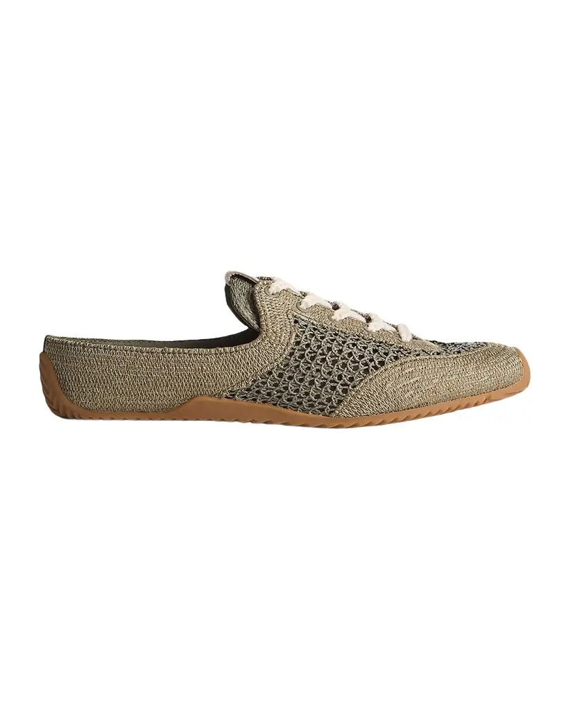 Rag & Bone Retro Runner Raffia Sneaker Mules