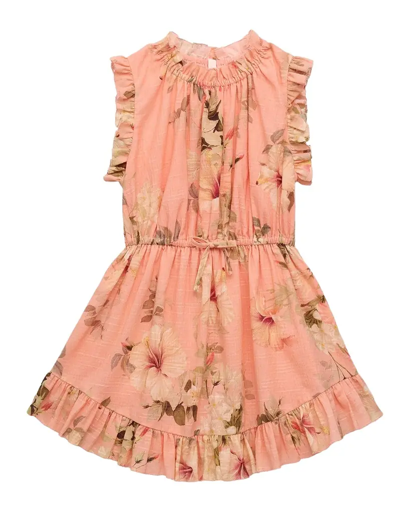 Zimmermann Girl 's Mahon Hibiscus-Printed Flip Dress, Size 1-12