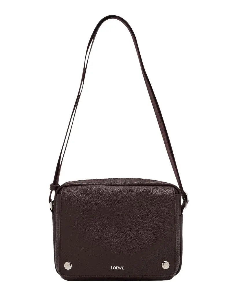 Loewe Men 's Medium Pebble Grained Calfskin Messenger Bag