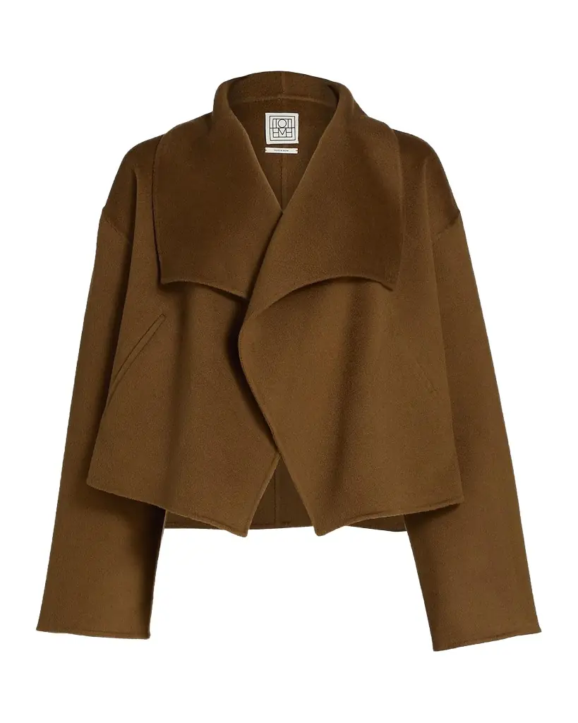 Toteme Signature Cropped Wool Double Jacket
