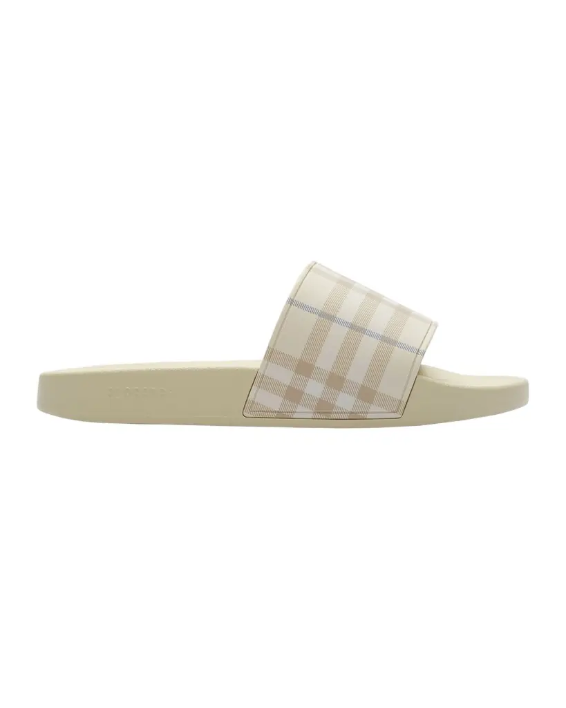 Burberry Furley Check Rubber Slide Sandals