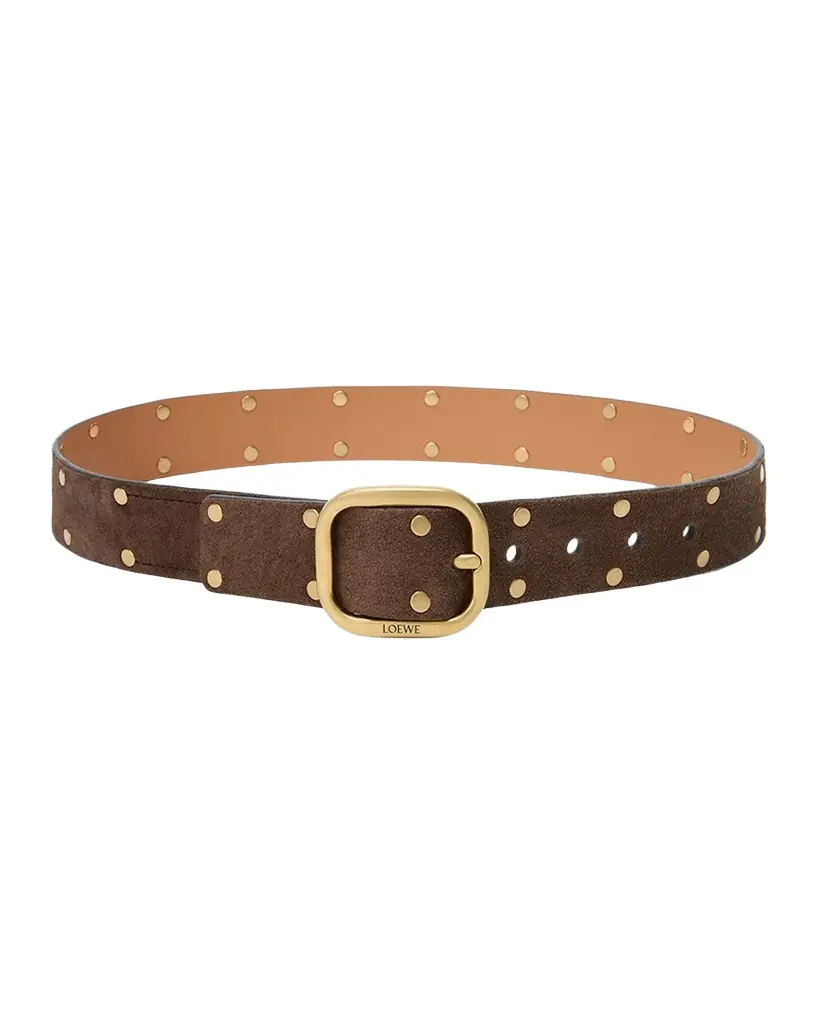 Loewe Rounded Suede Belt