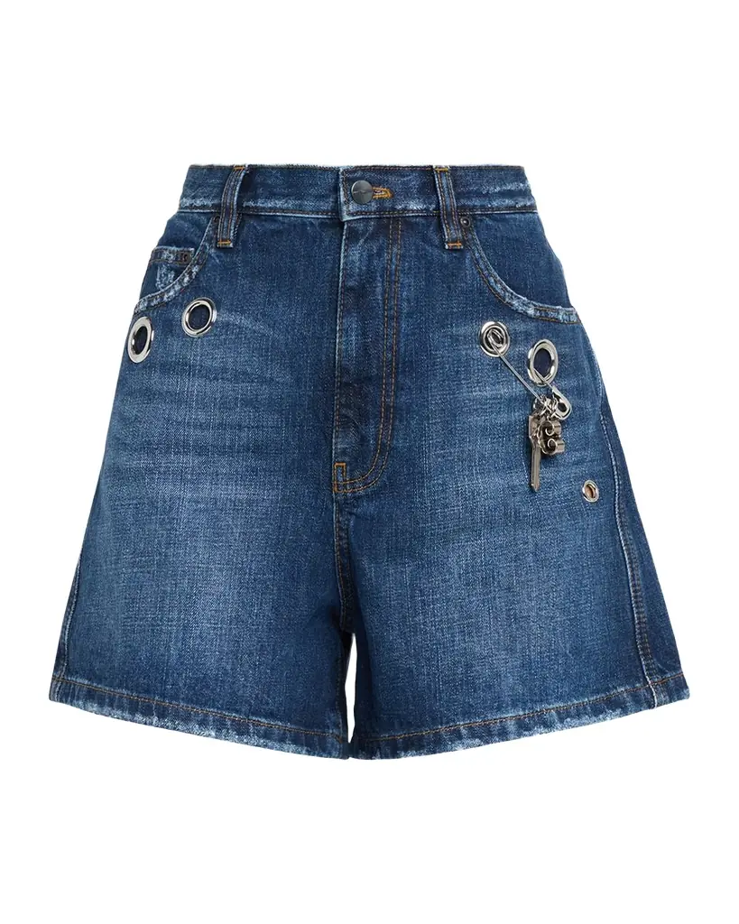 Marc Jacobs Grommet Denim Shorts