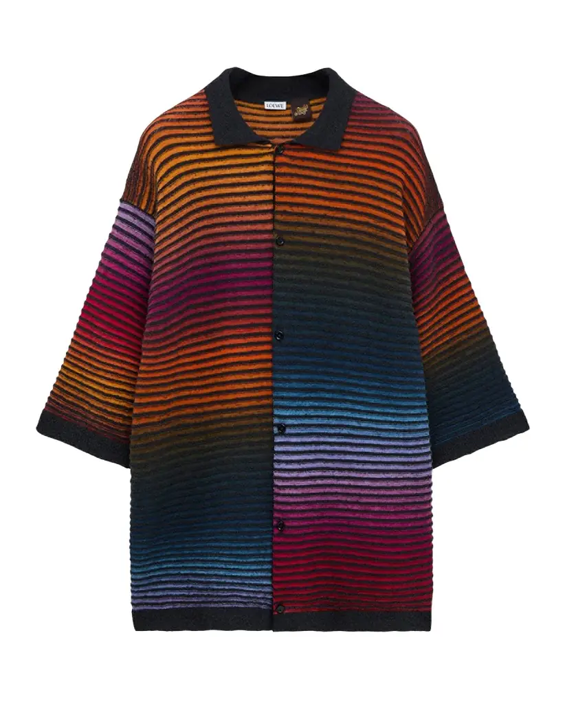 Loewe x Paula 's Ibiza Men 's Multi-Stripe Knit Shirt