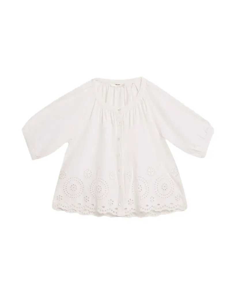 FRAME The Eyelet Resort Blouse