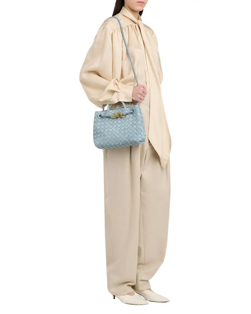 Bottega Veneta Andiamo Suede Top-Handle Bag