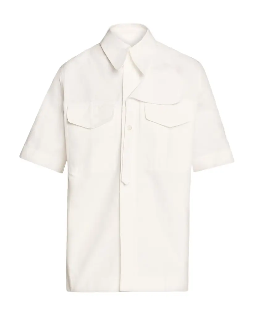 Bottega Veneta Compact Cotton Toile Utility Shirt