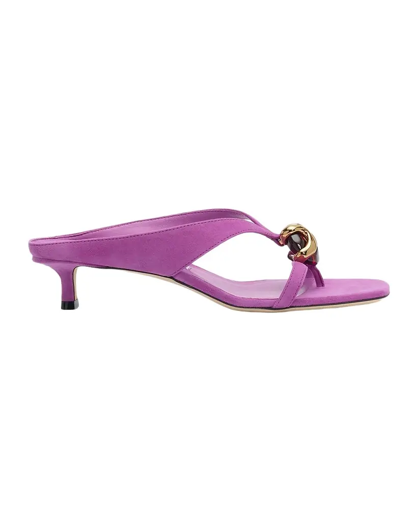 Jimmy Choo Emeri Stone 35mm Suede Sandals