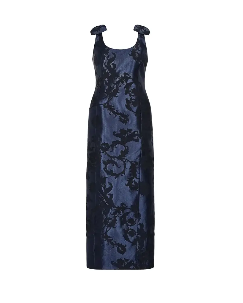 Milly Kaelynn Floral Jacquard Dress