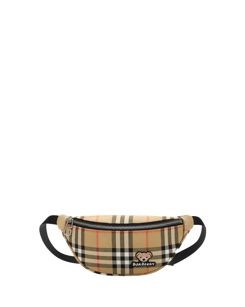 Burberry Kid 's Wilfred Check Belt Bag