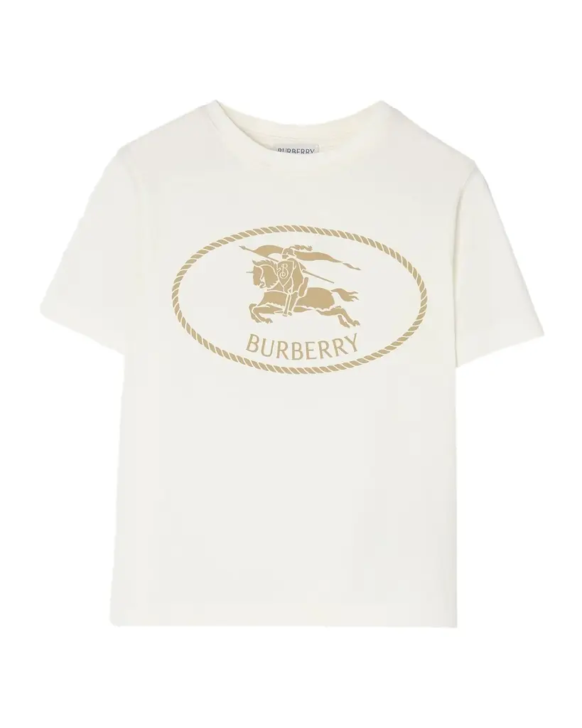 Burberry Kid 's Knight Stamp Cotton T-Shirt, Size 4-
