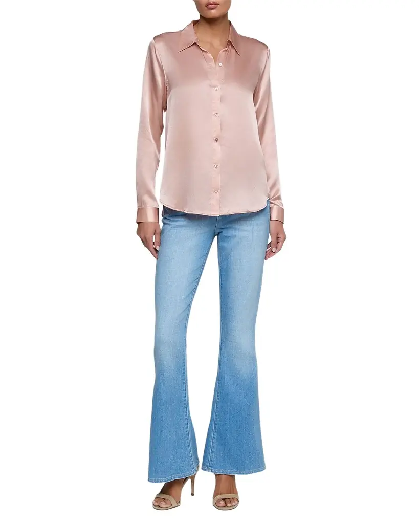 L 'Agence Tyler Long-Sleeve Blouse