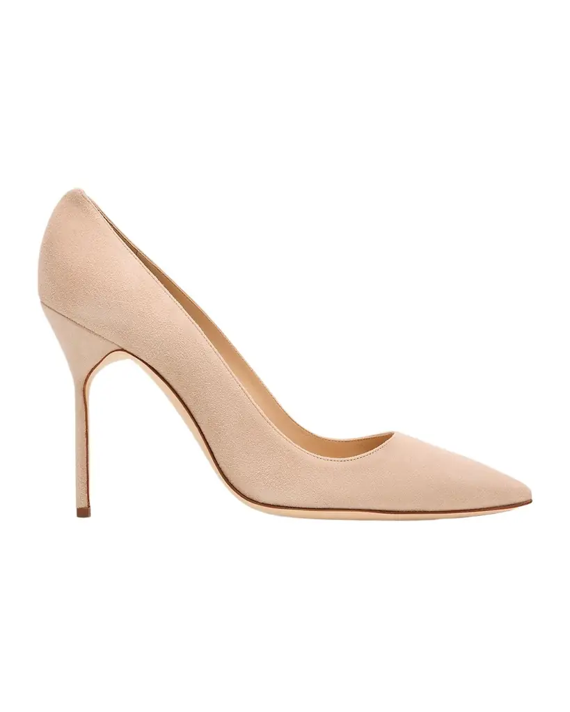 Manolo Blahnik 105mm BB Suede Pumps