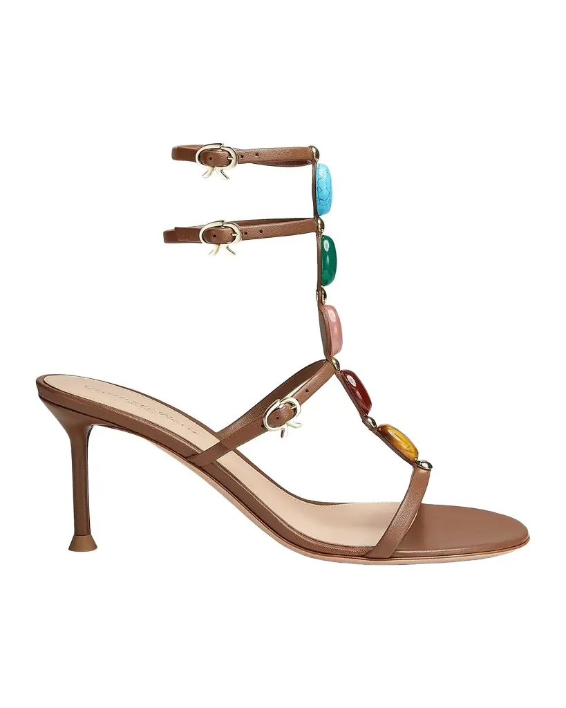 Gianvito Rossi Shanti 70MM Nappa Leather Sandals