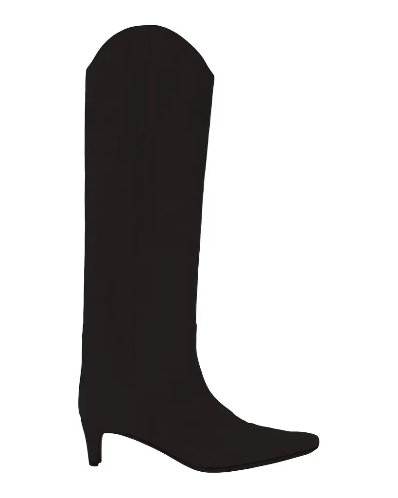 STAUD Western Suede Wally Boots