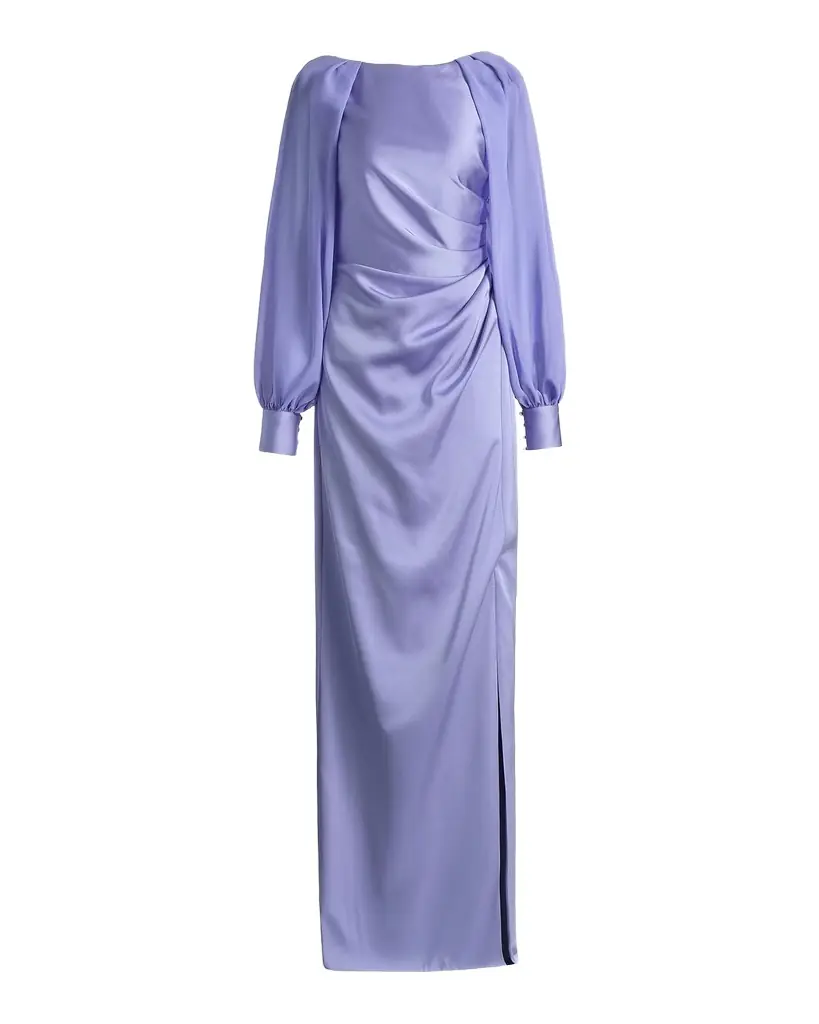 Theia Penelope Satin Column Dress