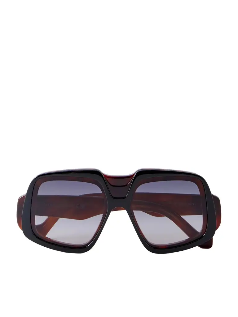 Loewe Anagram Havana Geometric Acetate Sunglasses - Men