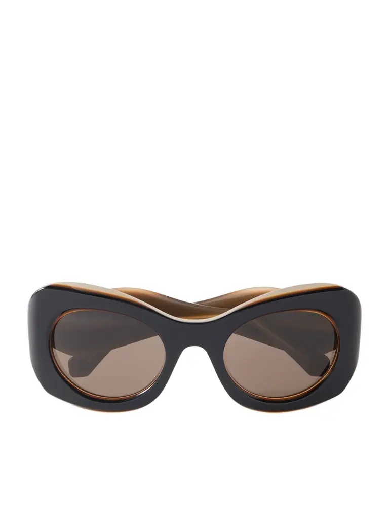 Loewe Paula's Ibiza Signature Black Butterfly Acetate Sunglasses - Men