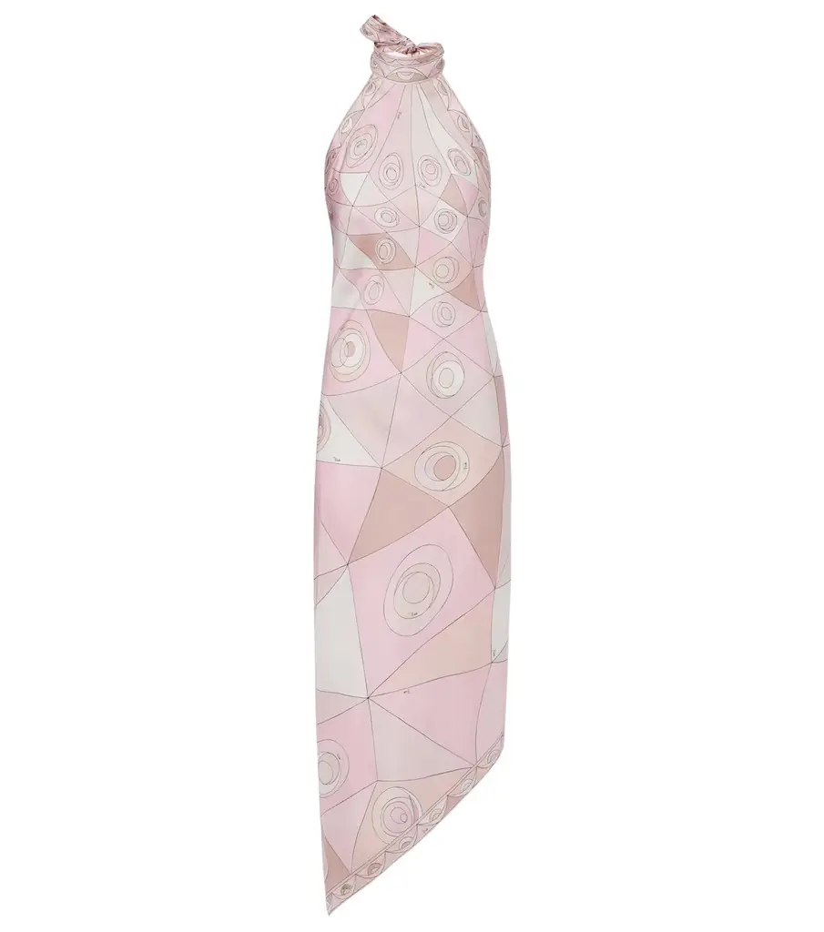 PUCCI Occhi silk twill maxi dress
