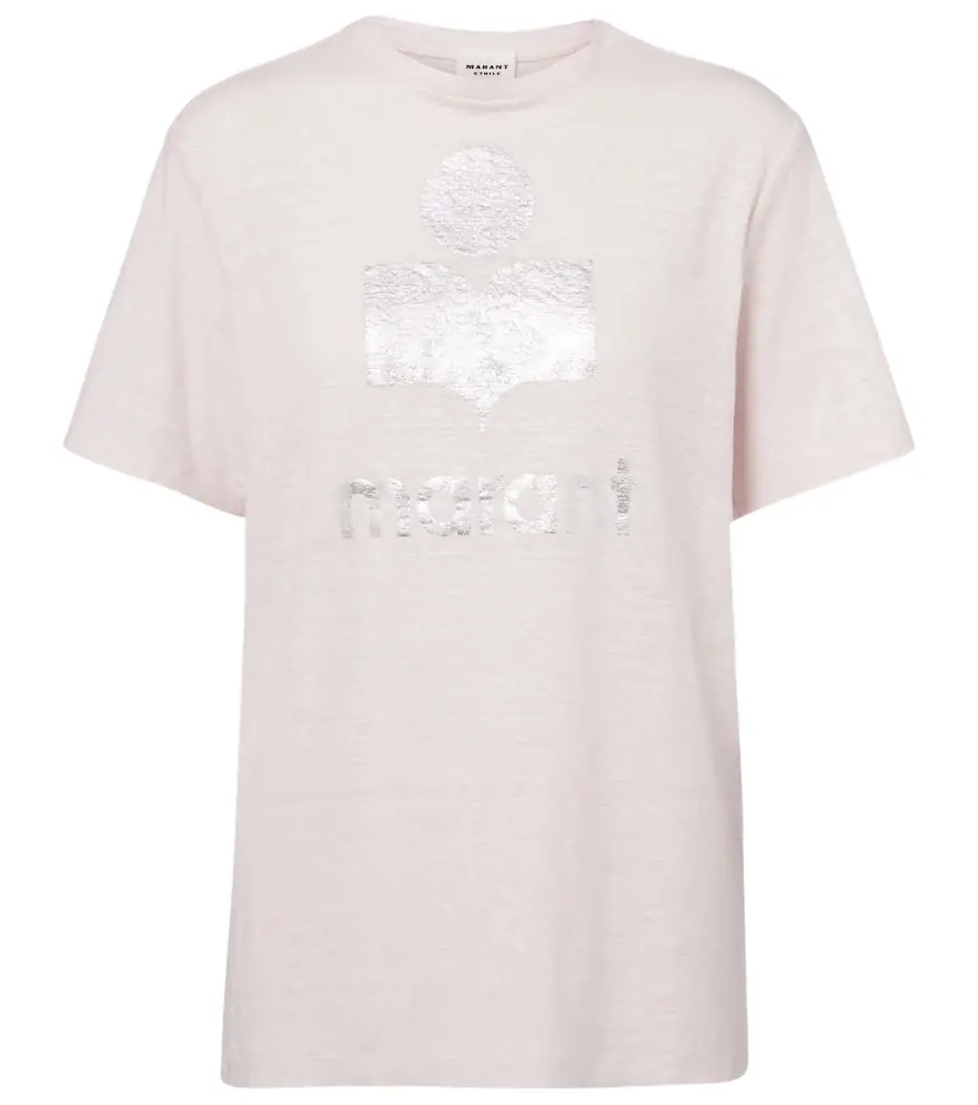 Marant Etoile Zewel logo linen T-shirt