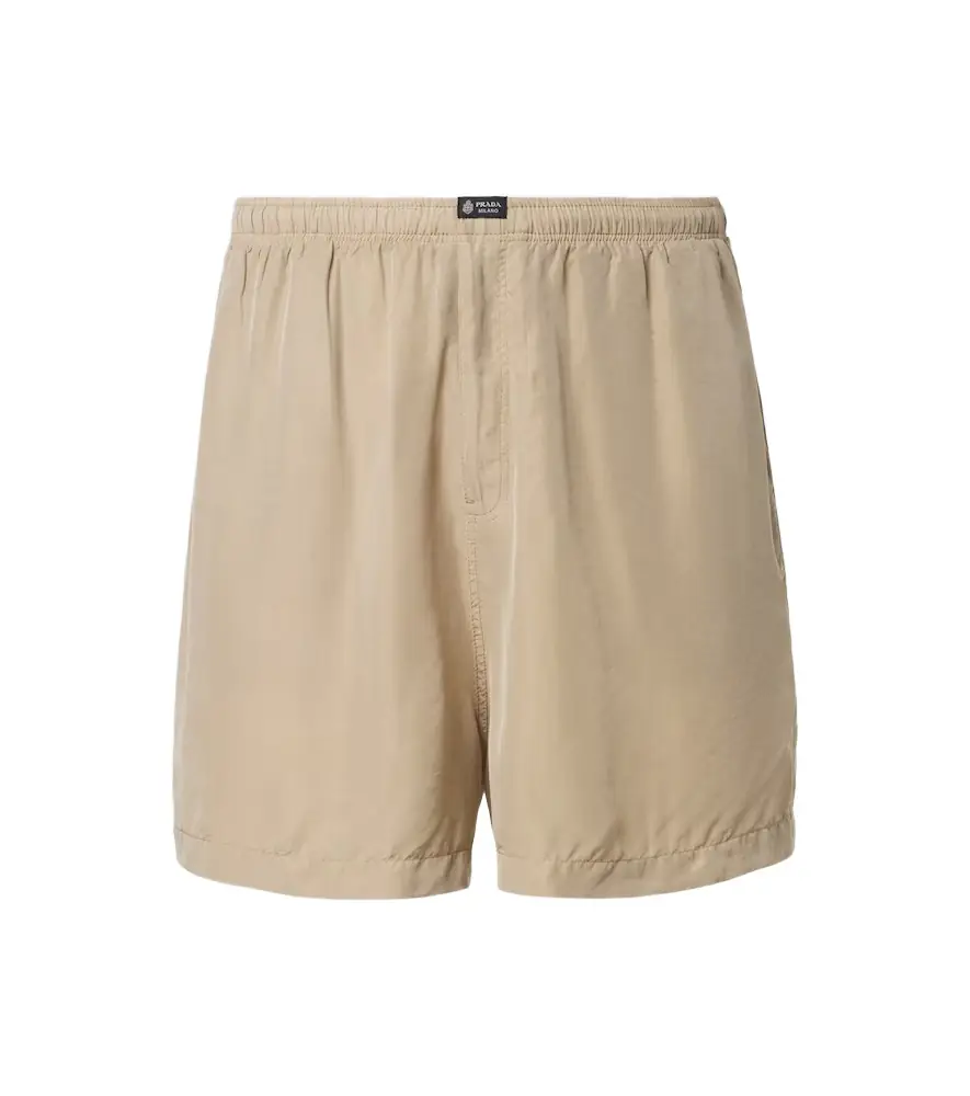 Prada Silk Bermuda shorts