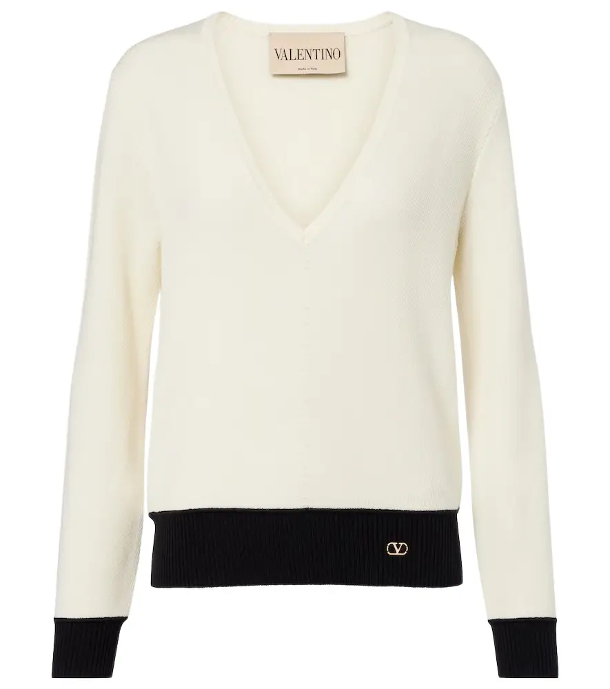 Valentino VLogo wool-blend sweater