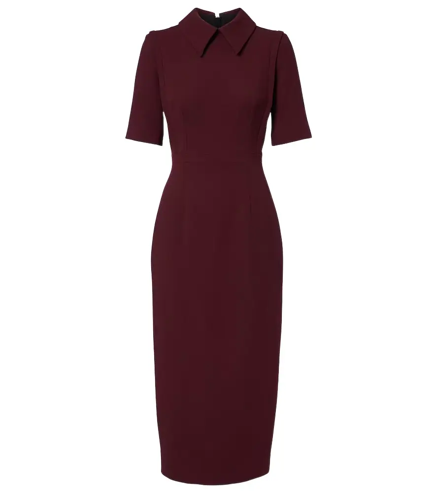 Emilia Wickstead Valletta wool crêpe midi dress